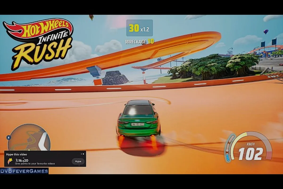 HOT WHEELS Infinite Rush Terrain Tracks: Biome Module Snaps